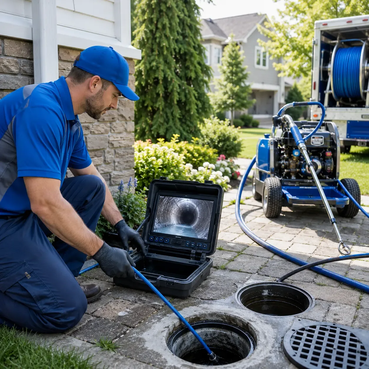 Outdoor drain cleaning professionals serving Portage, ME