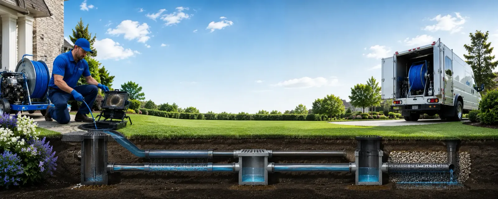 Outdoor drain cleaning information for Portage, ME
